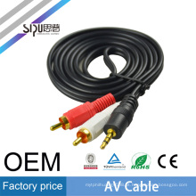SIPU melhor preço 3.5mm a 2 rca av cabo para psp 1000 atacado cabo de áudio de alta velocidade cabo rca av conector